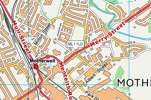 ML1 1LD map - OS VectorMap District (Ordnance Survey)