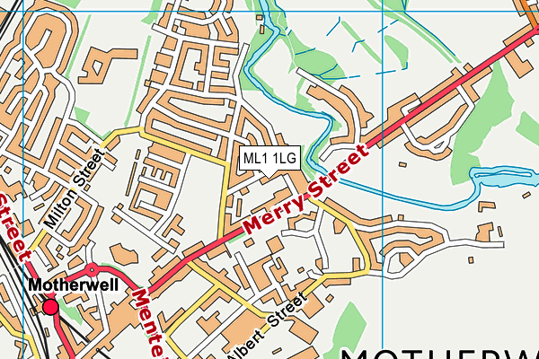 ML1 1LG map - OS VectorMap District (Ordnance Survey)