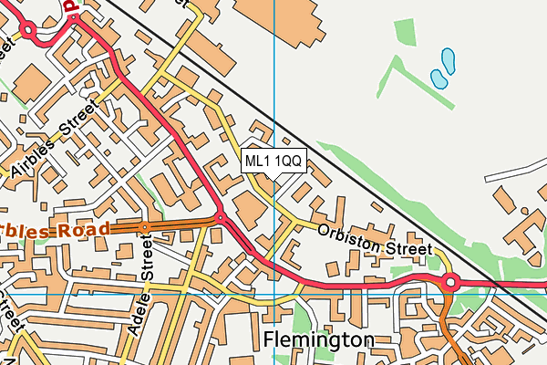 ML1 1QQ map - OS VectorMap District (Ordnance Survey)