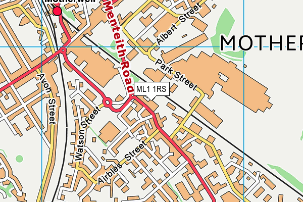ML1 1RS map - OS VectorMap District (Ordnance Survey)