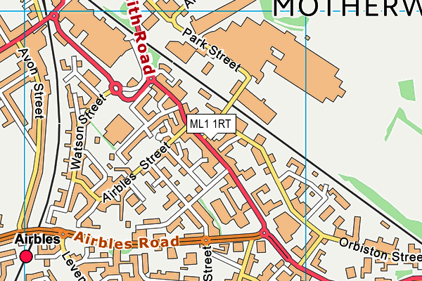 ML1 1RT map - OS VectorMap District (Ordnance Survey)