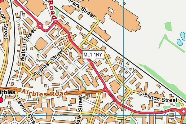 ML1 1RY map - OS VectorMap District (Ordnance Survey)