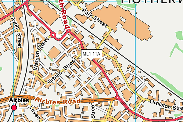 ML1 1TA map - OS VectorMap District (Ordnance Survey)