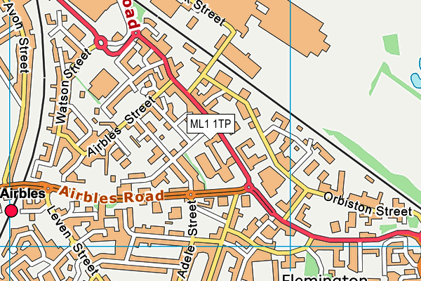 ML1 1TP map - OS VectorMap District (Ordnance Survey)