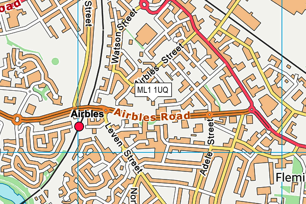 ML1 1UQ map - OS VectorMap District (Ordnance Survey)