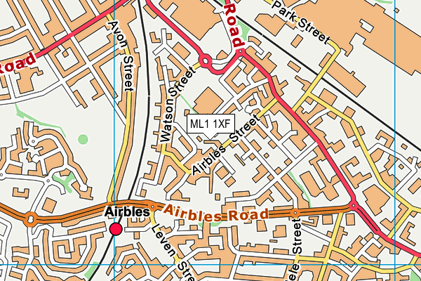 ML1 1XF map - OS VectorMap District (Ordnance Survey)