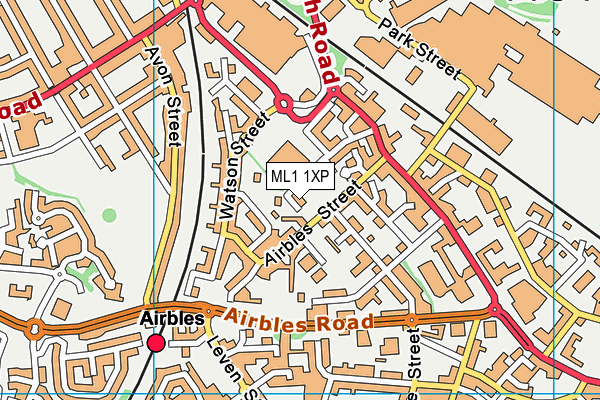 ML1 1XP map - OS VectorMap District (Ordnance Survey)