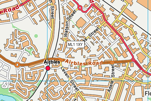 ML1 1XY map - OS VectorMap District (Ordnance Survey)