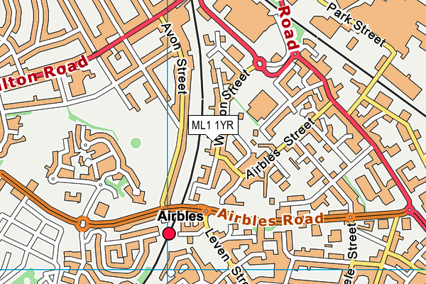 ML1 1YR map - OS VectorMap District (Ordnance Survey)