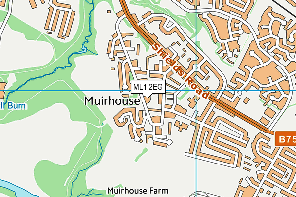 ML1 2EG map - OS VectorMap District (Ordnance Survey)