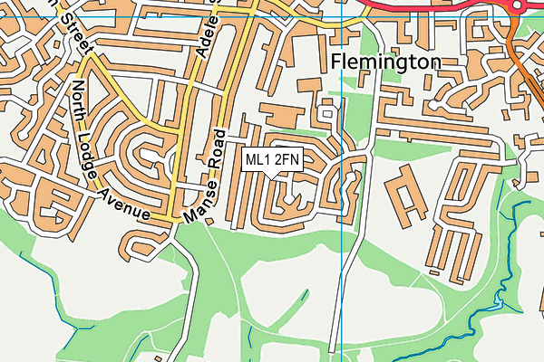 ML1 2FN map - OS VectorMap District (Ordnance Survey)