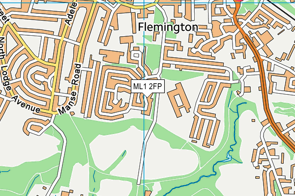 ML1 2FP map - OS VectorMap District (Ordnance Survey)