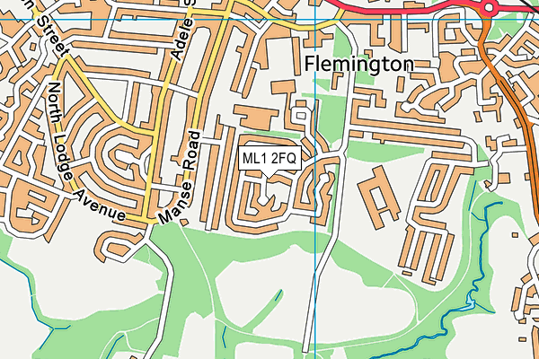 ML1 2FQ map - OS VectorMap District (Ordnance Survey)