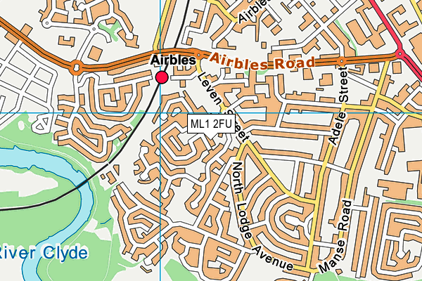 ML1 2FU map - OS VectorMap District (Ordnance Survey)