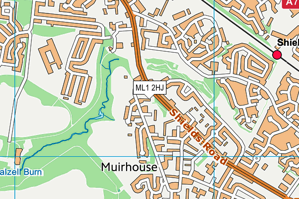 ML1 2HJ map - OS VectorMap District (Ordnance Survey)