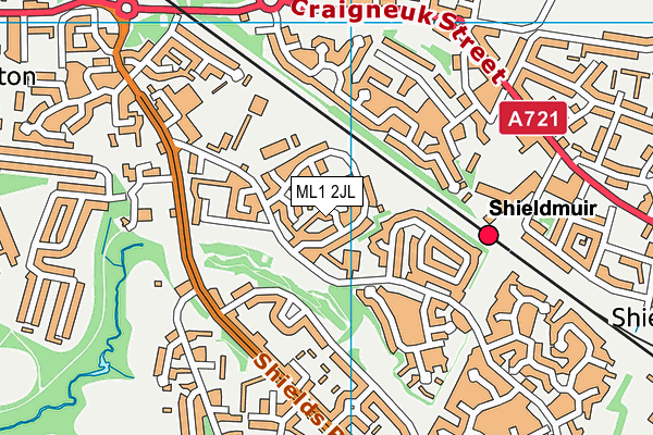 ML1 2JL map - OS VectorMap District (Ordnance Survey)