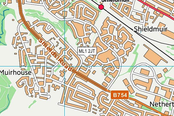 ML1 2JT map - OS VectorMap District (Ordnance Survey)