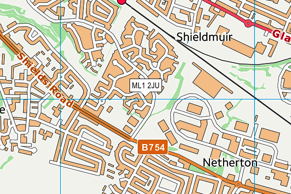 ML1 2JU map - OS VectorMap District (Ordnance Survey)