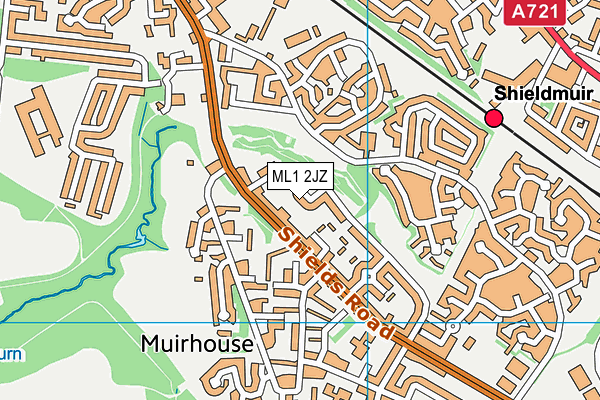 ML1 2JZ map - OS VectorMap District (Ordnance Survey)