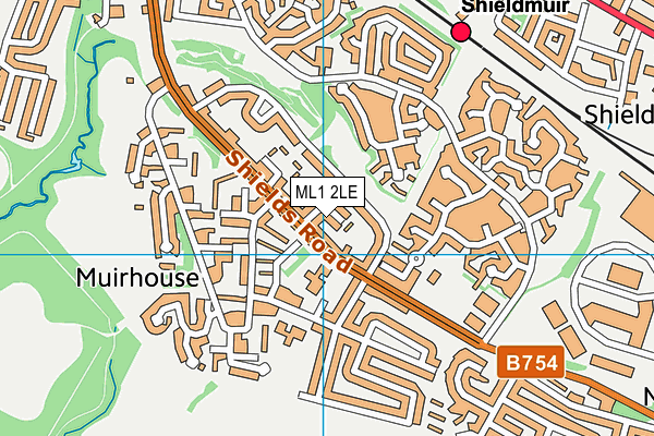 ML1 2LE map - OS VectorMap District (Ordnance Survey)