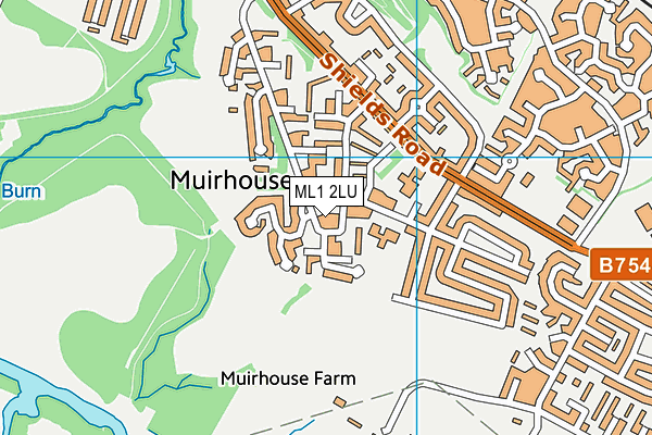 ML1 2LU map - OS VectorMap District (Ordnance Survey)
