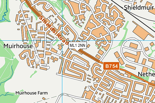 ML1 2NN map - OS VectorMap District (Ordnance Survey)