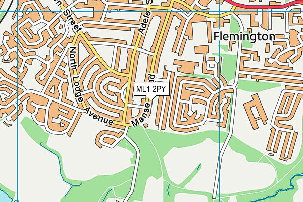 ML1 2PY map - OS VectorMap District (Ordnance Survey)
