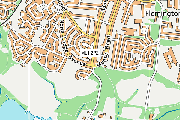 ML1 2PZ map - OS VectorMap District (Ordnance Survey)