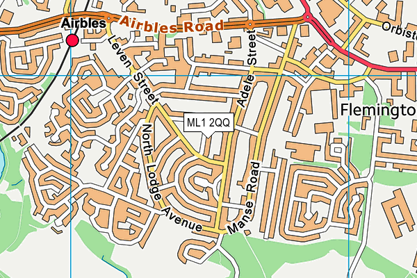 ML1 2QQ map - OS VectorMap District (Ordnance Survey)