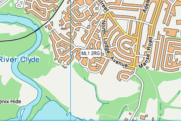 ML1 2RG map - OS VectorMap District (Ordnance Survey)