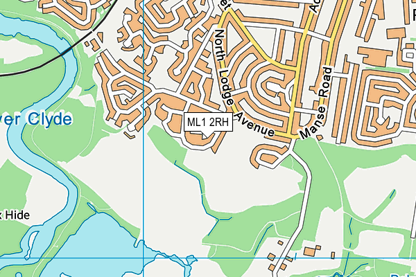 ML1 2RH map - OS VectorMap District (Ordnance Survey)