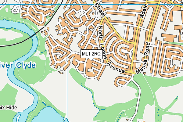 ML1 2RQ map - OS VectorMap District (Ordnance Survey)