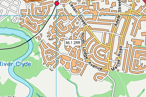 ML1 2RR map - OS VectorMap District (Ordnance Survey)