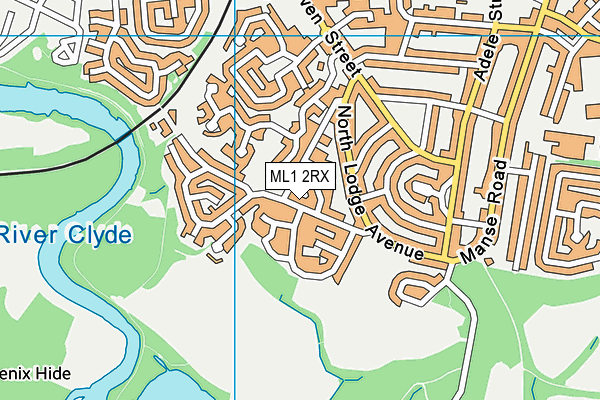 ML1 2RX map - OS VectorMap District (Ordnance Survey)