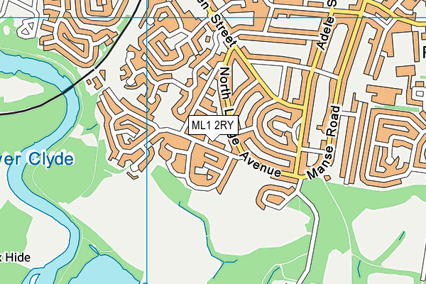 ML1 2RY map - OS VectorMap District (Ordnance Survey)
