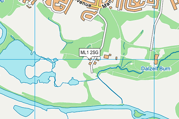 ML1 2SG map - OS VectorMap District (Ordnance Survey)