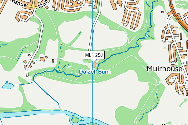 ML1 2SJ map - OS VectorMap District (Ordnance Survey)