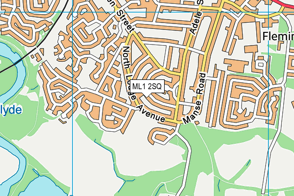 ML1 2SQ map - OS VectorMap District (Ordnance Survey)
