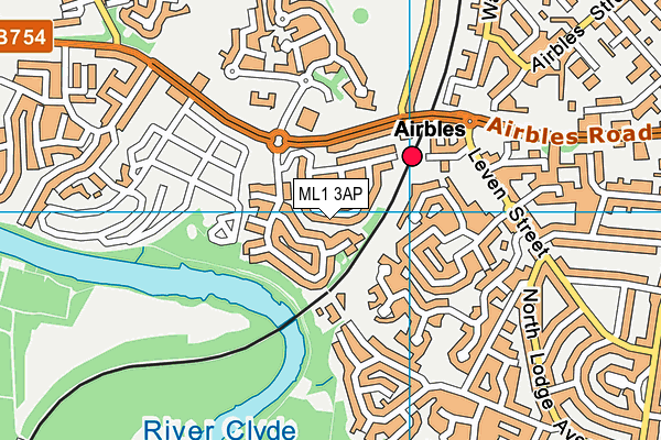 ML1 3AP map - OS VectorMap District (Ordnance Survey)