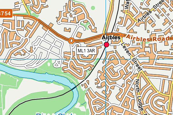 ML1 3AR map - OS VectorMap District (Ordnance Survey)