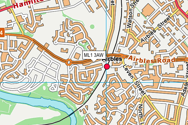 ML1 3AW map - OS VectorMap District (Ordnance Survey)