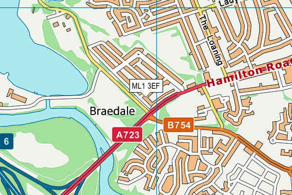 ML1 3EF map - OS VectorMap District (Ordnance Survey)