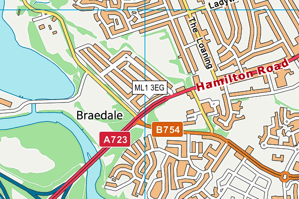 ML1 3EG map - OS VectorMap District (Ordnance Survey)