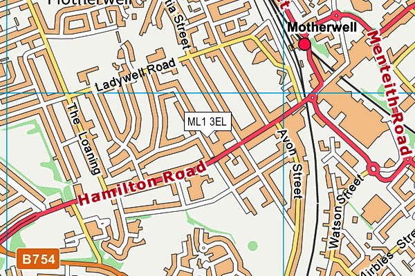 ML1 3EL map - OS VectorMap District (Ordnance Survey)