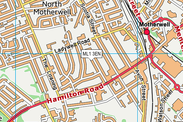 ML1 3EN map - OS VectorMap District (Ordnance Survey)