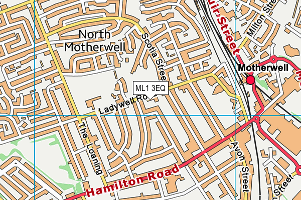 ML1 3EQ map - OS VectorMap District (Ordnance Survey)