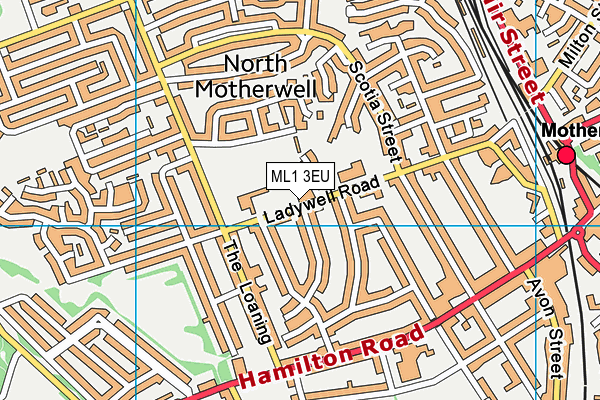 ML1 3EU map - OS VectorMap District (Ordnance Survey)