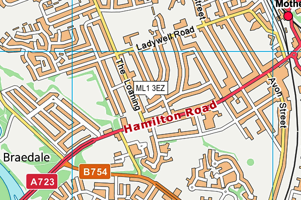 ML1 3EZ map - OS VectorMap District (Ordnance Survey)