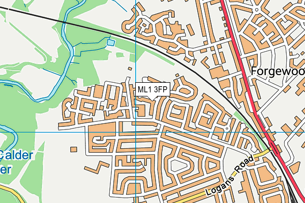 ML1 3FP map - OS VectorMap District (Ordnance Survey)