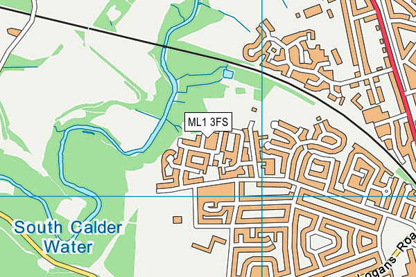 ML1 3FS map - OS VectorMap District (Ordnance Survey)